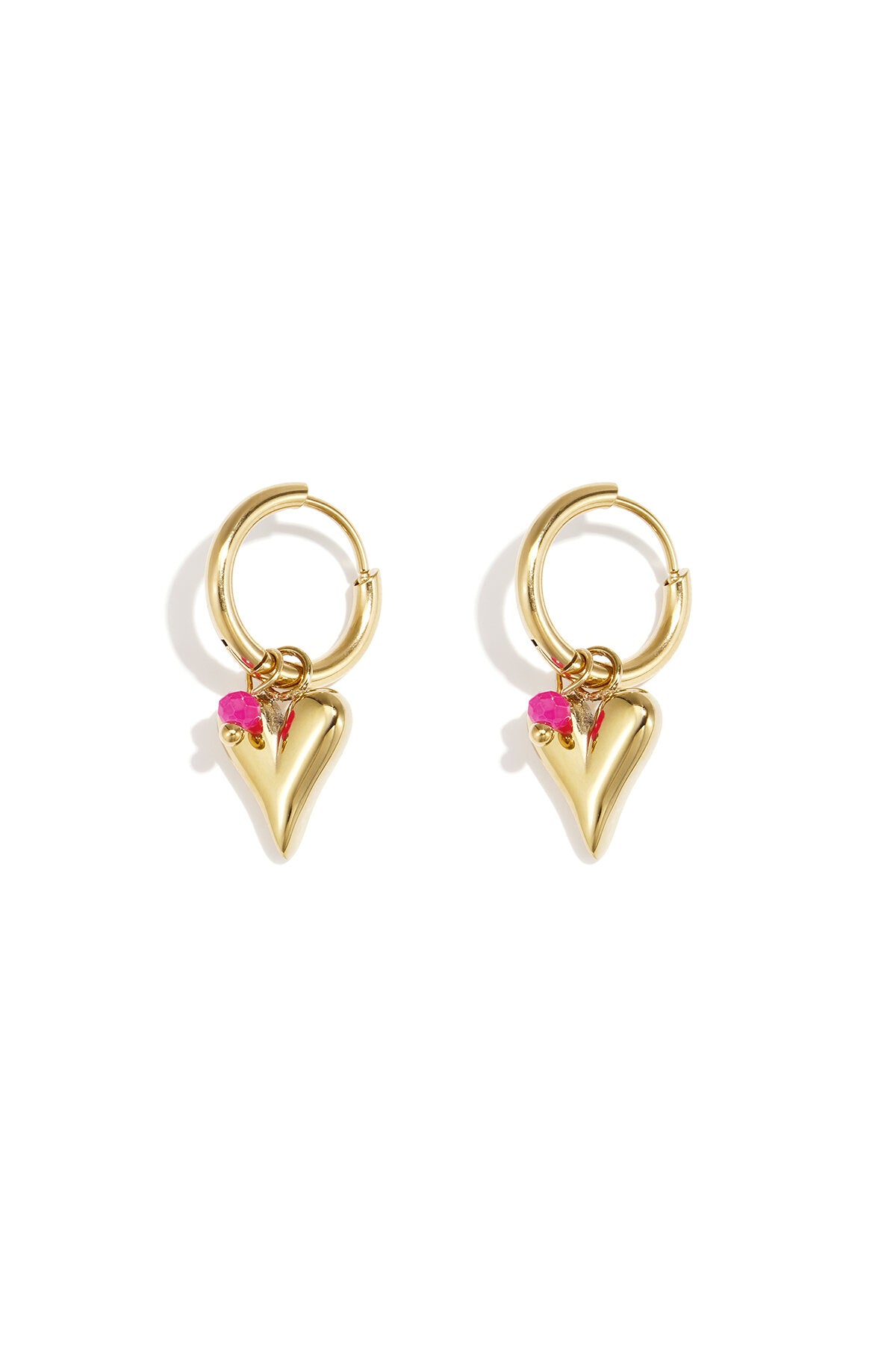 vivid heart oorbellen