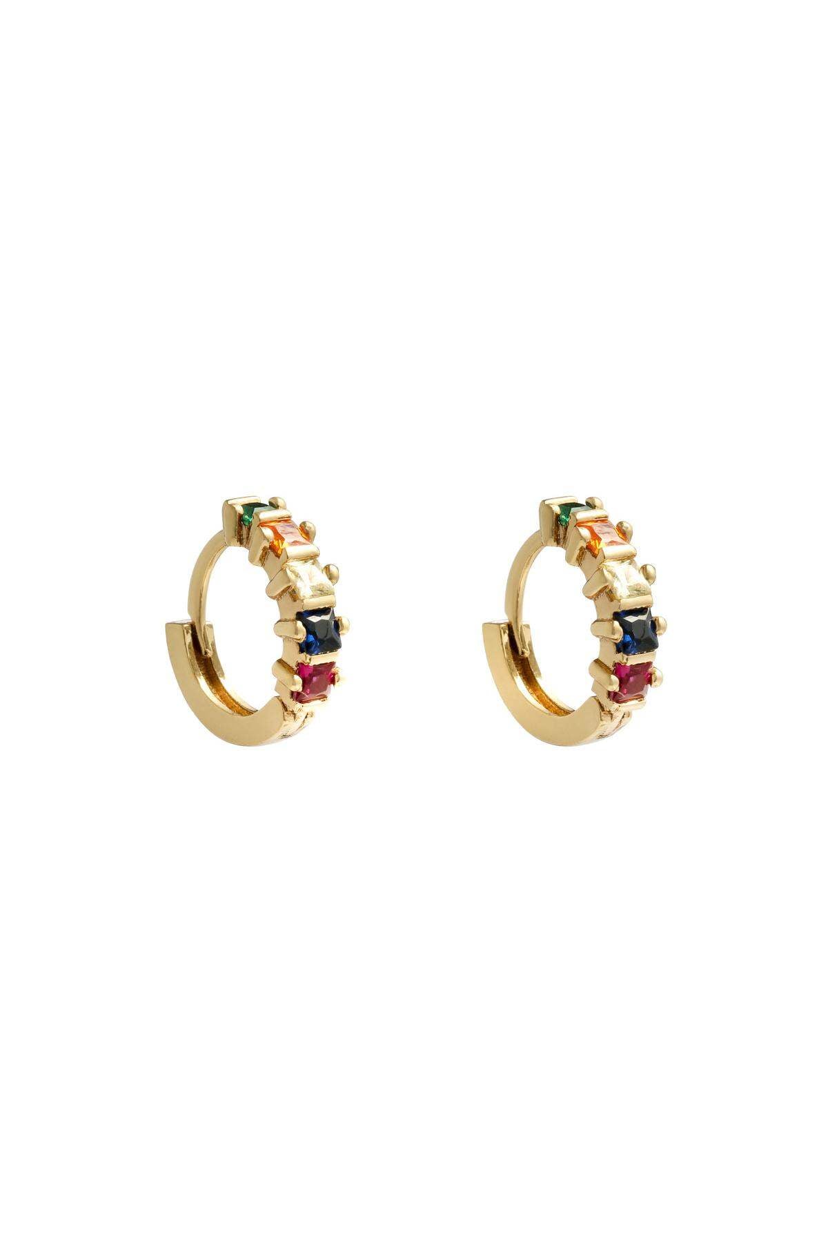 Oorbellen Little Sunset Goud kleur Koper