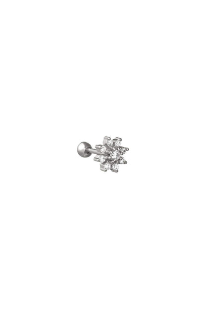 Elegant Silver & Gold Tone Piercing Earrings