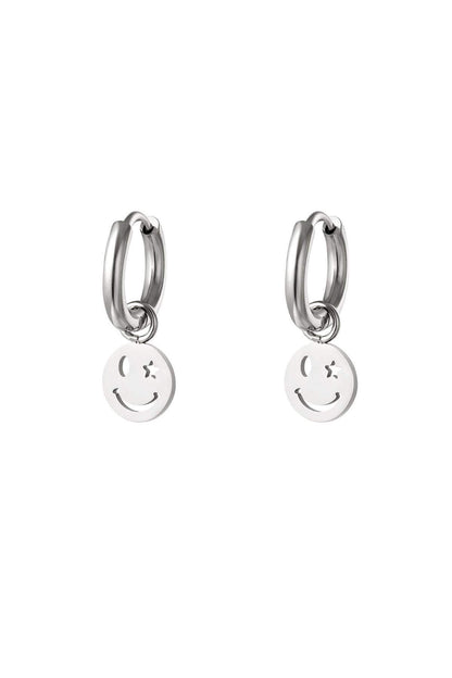 Stylish Drop Earrings in Silver & Gold