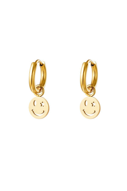 Stylish Drop Earrings in Silver & Gold