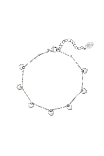 Elegant Stainless Steel Charm Bracelets in Silver & Gold