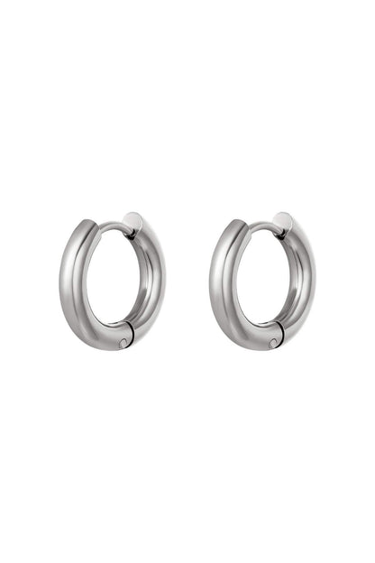 Elegant Silver & Gold Hoop Earrings for Everyday Wear