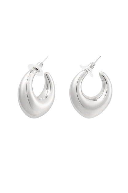 Elegant Silver & Gold Hoop Earrings for Everyday Glam
