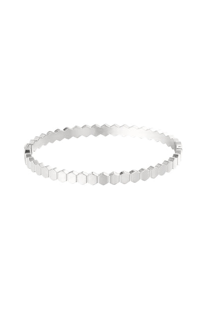 Stylish Stainless Steel Irregular Bangle - All Fit
