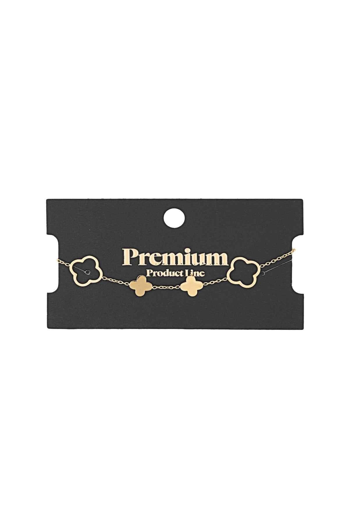 Elegant Stainless Steel Charm Bracelets, Silver & Gold