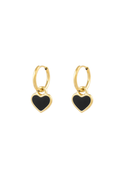 Stylish Blue & Black Statement Drop Earrings