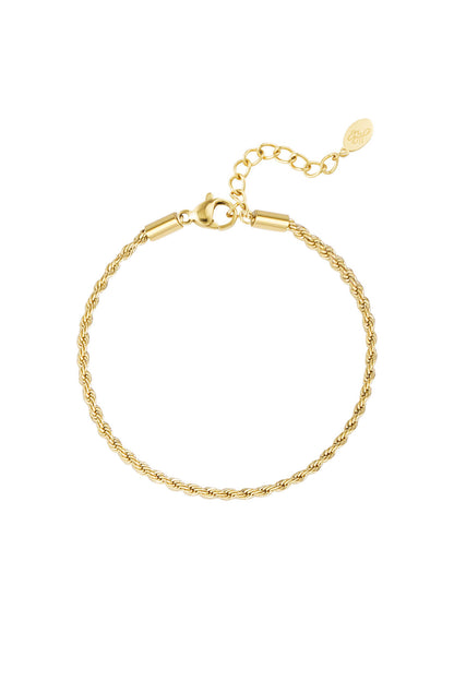 Elegant Stainless Steel Chain Bracelets in Silver & Gold