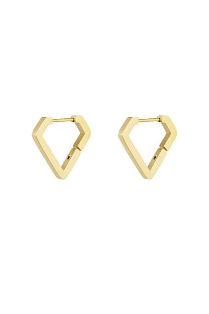 diamanten vorm oorbellen groot