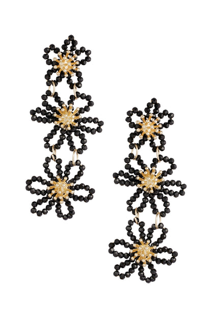 Elegant Multicolour Crystal Dangle Earrings for Women