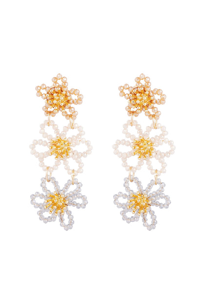 Elegant Multicolour Crystal Dangle Earrings for Women