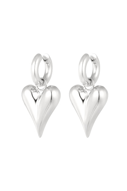 Elegant Statement Drop Earrings in Silver & Gold