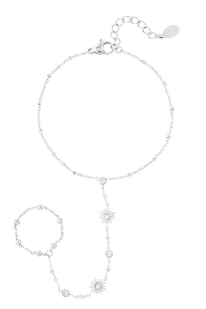 Elegant Stainless Steel Hand Chain in Silver and Gold