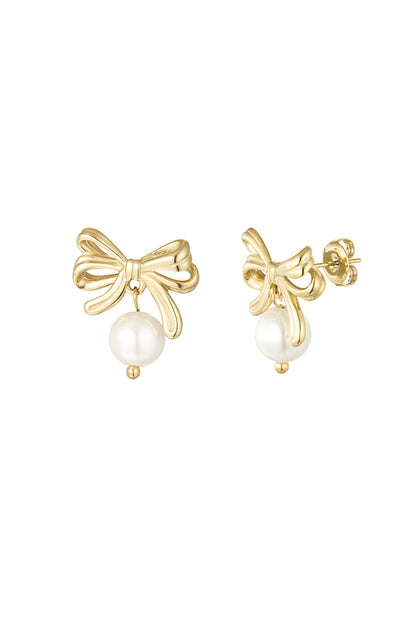 Elegant Drop Earrings in Silver and Gold