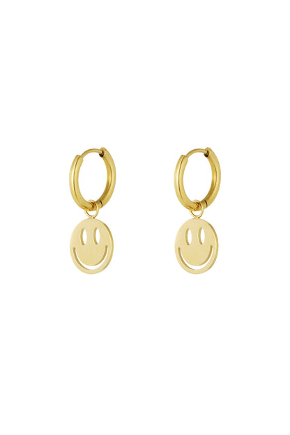 Elegant Smiling Face Drop Earrings for Daily Wear
