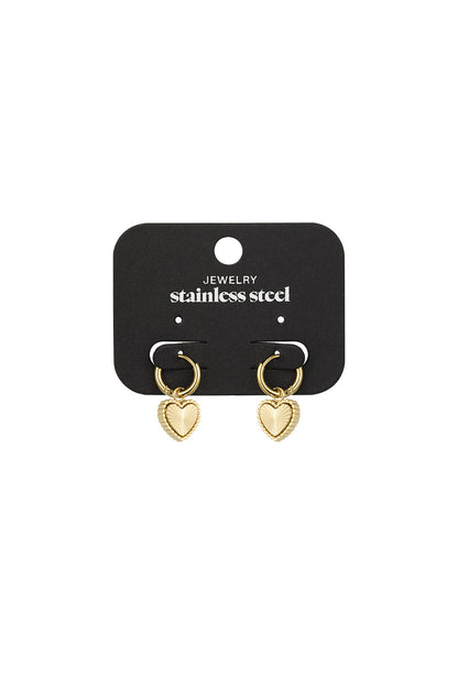 Elegant Heart-Shaped Drop Earrings for Daily Wear