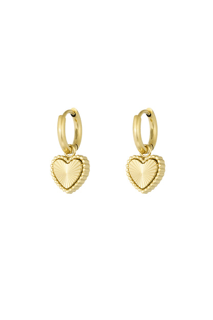 Elegant Heart-Shaped Drop Earrings for Daily Wear