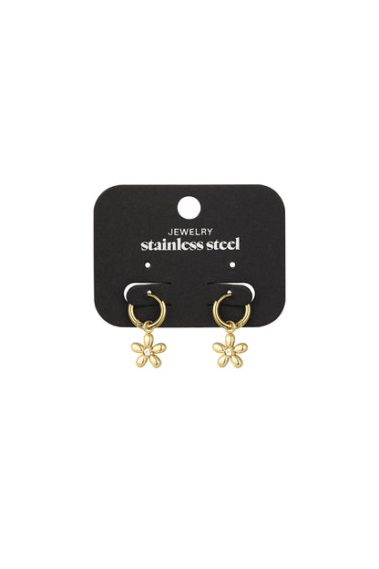 Elegant Drop Earrings in Silver and Gold