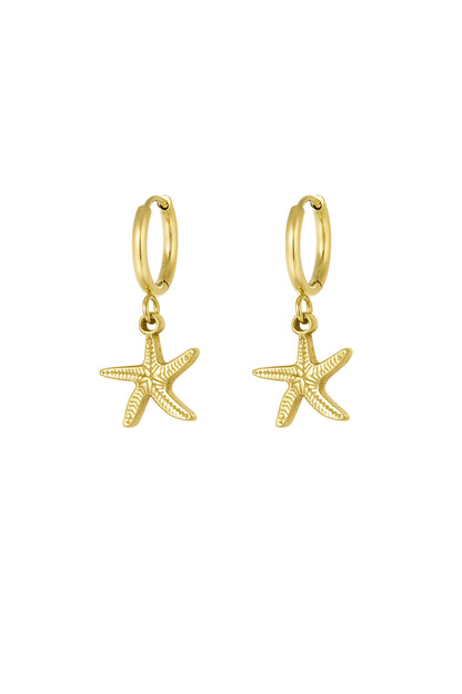 Stylish Drop Earrings in Silver & Gold