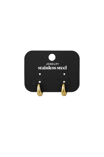Stylish Basic Hoop Earrings in Silver & Gold