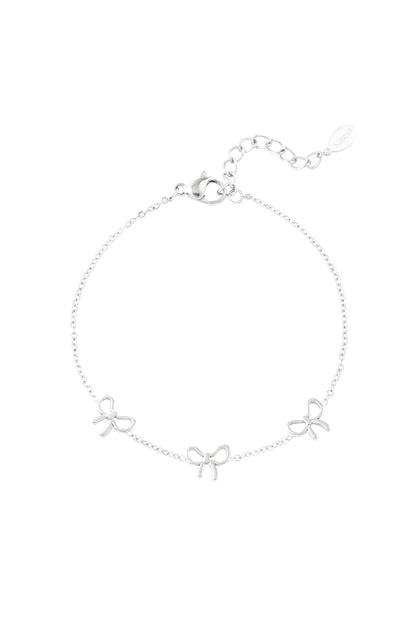 Elegant Stainless Steel Charm Bracelet - Silver & Gold