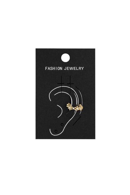 earcuff floral shine