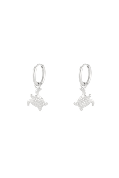 Elegant Stainless Steel Drop Earrings in Silver and Gold