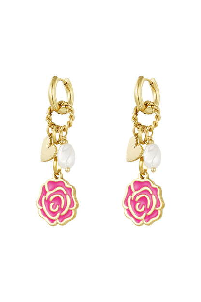 Stylish Fuchsia Drop Earrings for a Bold Look