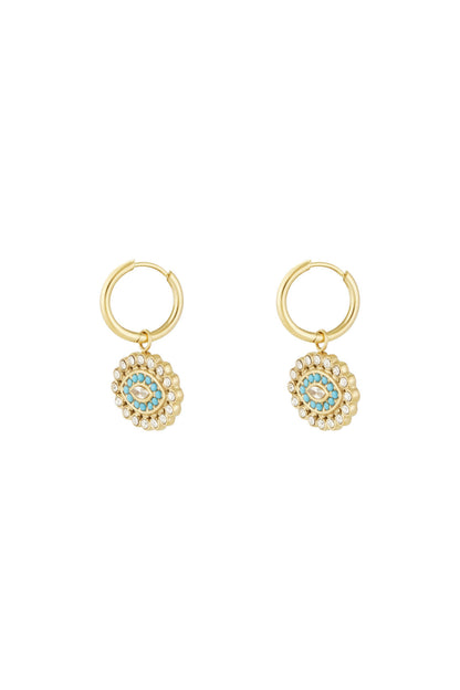 Elegant Drop Earrings in Silver and Gold