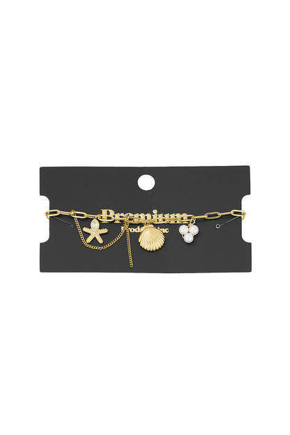 Elegant Silver & Gold Charm Bracelets for Women