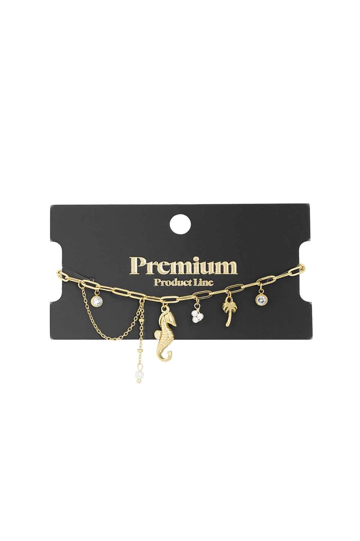 Elegant 304S Steel Charm Bracelets in Silver & Gold