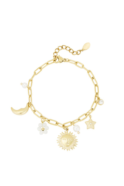 Elegant Charm Bracelets in Silver & Gold