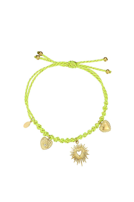 Elegant Green & Beige Braided Bracelet for All Occasions