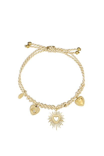 Elegant Green & Beige Braided Bracelet for All Occasions