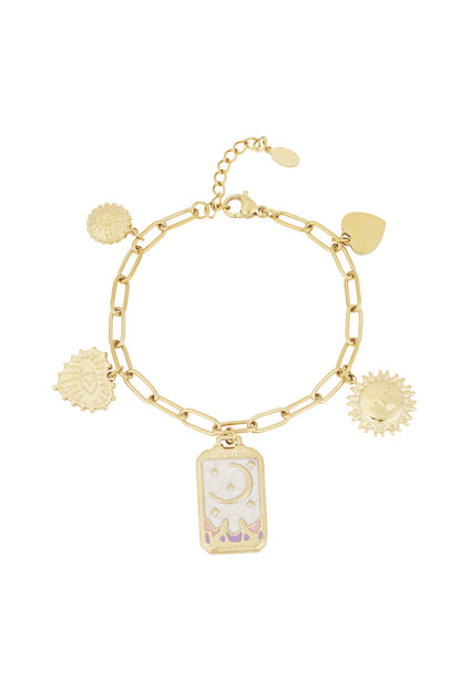 Elegant Charm Bracelets in Silver & Gold