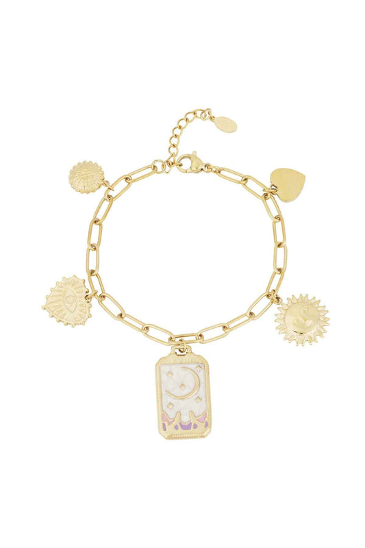 Elegant Charm Bracelets in Silver & Gold