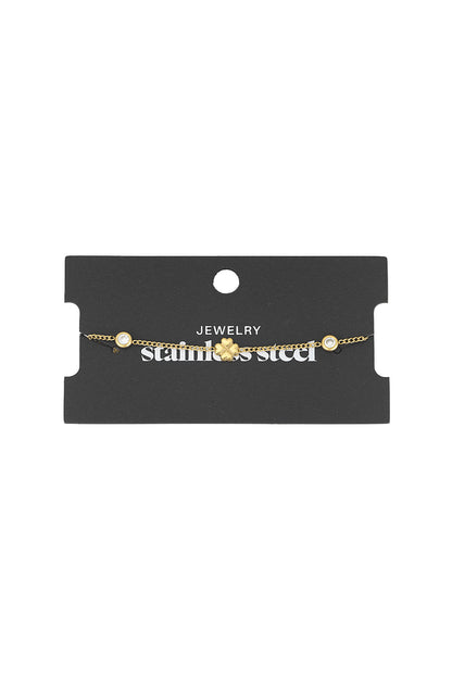 Elegant Stainless Steel Charm Bracelets in Silver & Gold