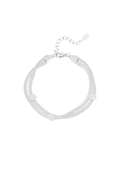 Elegant Stainless Steel Charm Bracelets in Silver & Gold