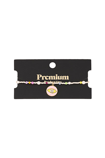 Chic Pink Multi Beaded Bracelet in 304S Steel