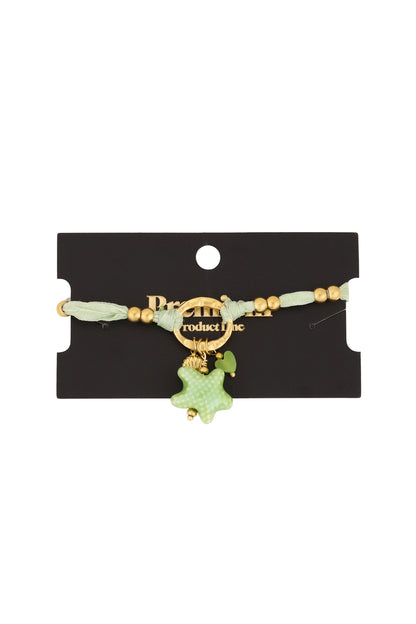 Elegant Green Statement Braided Bracelet