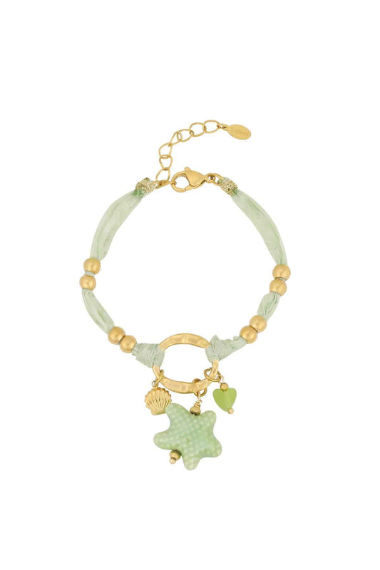 Elegant Green Statement Braided Bracelet