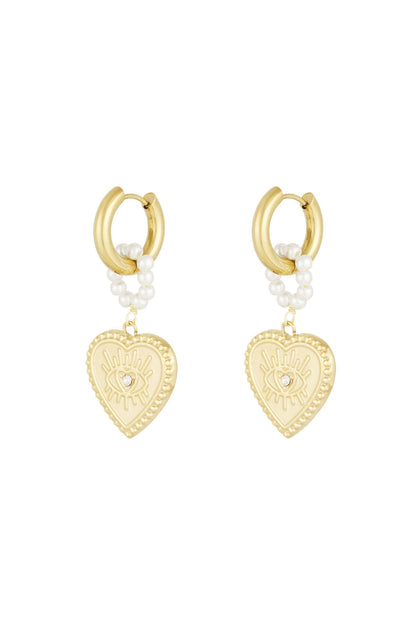 Elegant Drop Earrings in Silver & Gold - Timeless Style