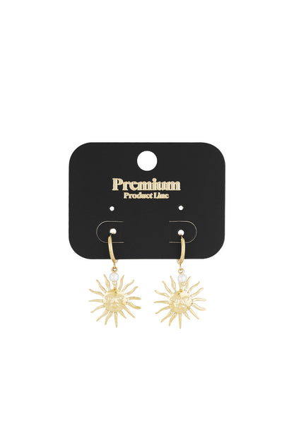 Elegant Drop Earrings in Silver & Gold