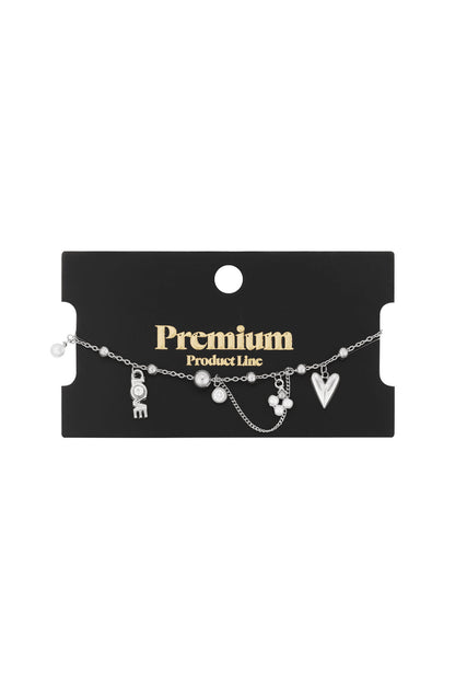 Elegant Charm Bracelets in Silver & Gold