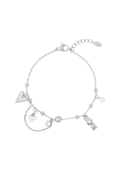Elegant Charm Bracelets in Silver & Gold