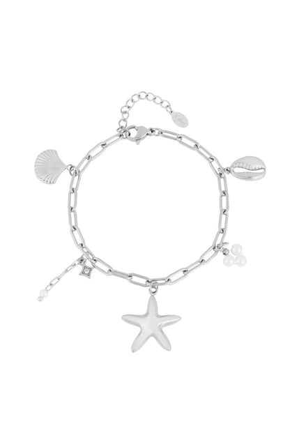 Elegant Statement Charm Bracelets in Silver & Gold
