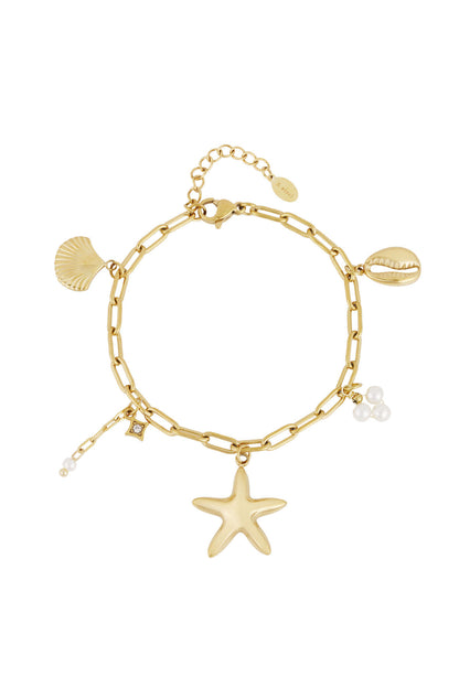 Elegant Statement Charm Bracelets in Silver & Gold