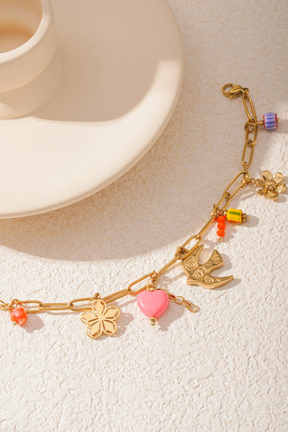 Elegant Gold Charm Bracelet for Everyday Glam