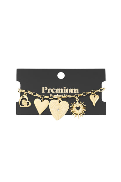 Elegant Gold Charm Bracelet for Stylish Women