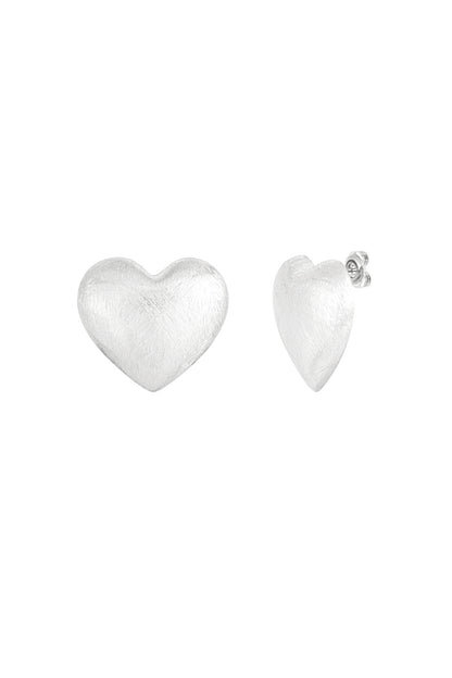 Elegant Statement Stud Earrings in Silver & Gold